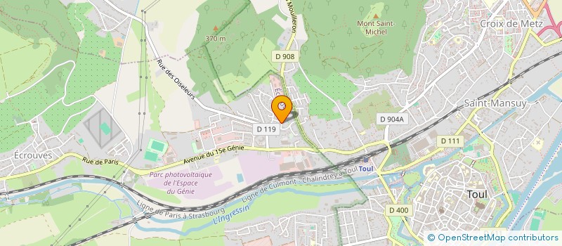 localisation de l'entreprise SCI SKN  ECROUVES