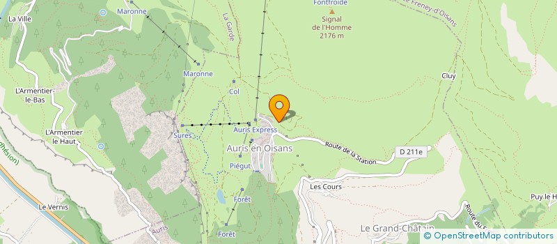 localisation de l'entreprise SCI SKW LES MENUIRES IMMO  AURIS