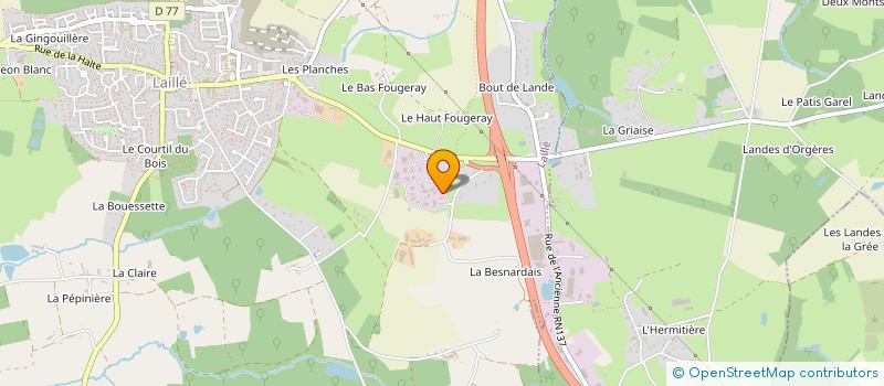 localisation de l'entreprise SCI SKY  LAILLE