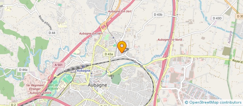 localisation de l'entreprise SCI SKY INVEST à AUBAGNE