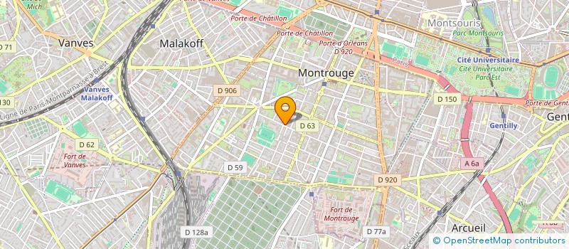 localisation de l'entreprise SCI SKYWALKER  MONTROUGE