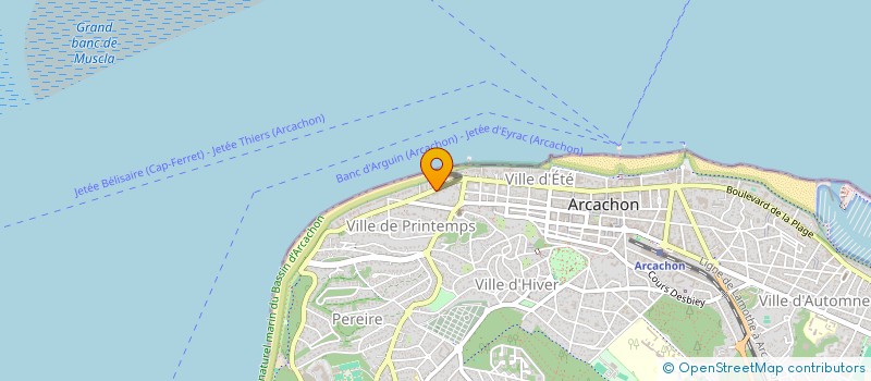 localisation de l'entreprise SCI SL  ARCACHON