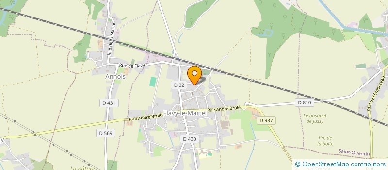 localisation de l'entreprise SCI SL à FLAVY-LE-MARTEL