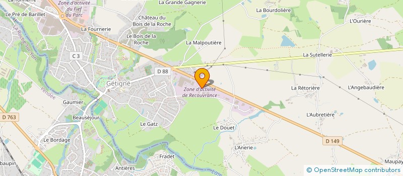 localisation de l'entreprise SCI SL  GETIGNE