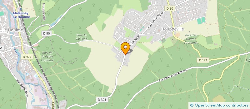 localisation de l'entreprise SCI SLAJA  HOUPPEVILLE