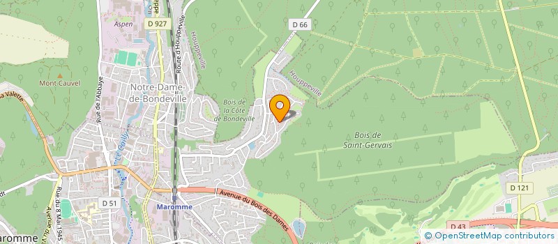 localisation de l'entreprise SCI SLAM  NOTRE-DAME-DE-BONDEVILLE