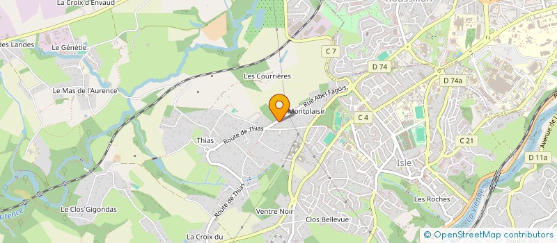 localisation de l'entreprise SCI SLAM  ISLE