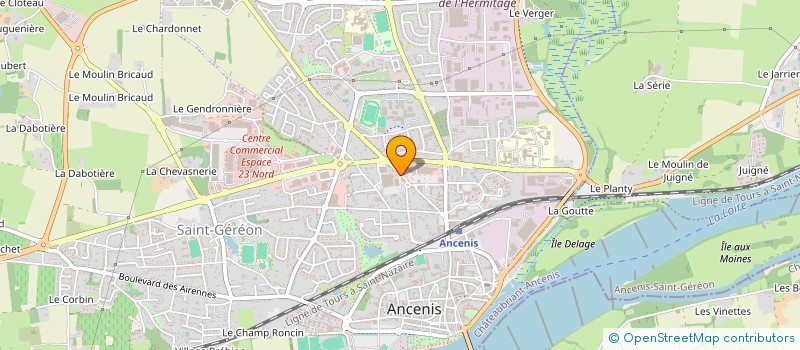 localisation de l'entreprise SCI SLAMA-BOUATTOUR  ANCENIS-SAINT-GEREON