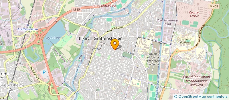 localisation de l'entreprise SCI SLAMARCHE  ILLKIRCH-GRAFFENSTADEN