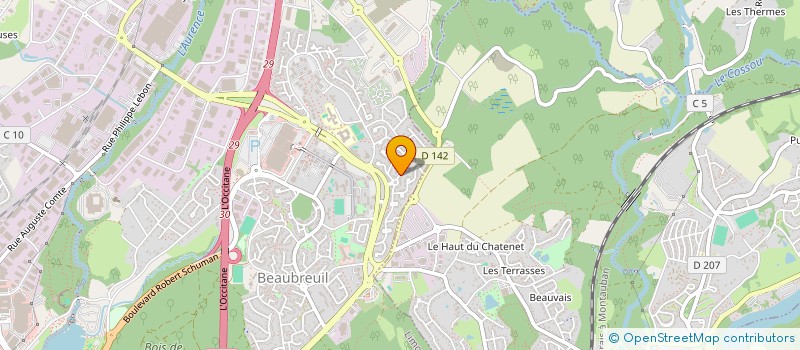 localisation de l'entreprise SCI SLAMI à LIMOGES