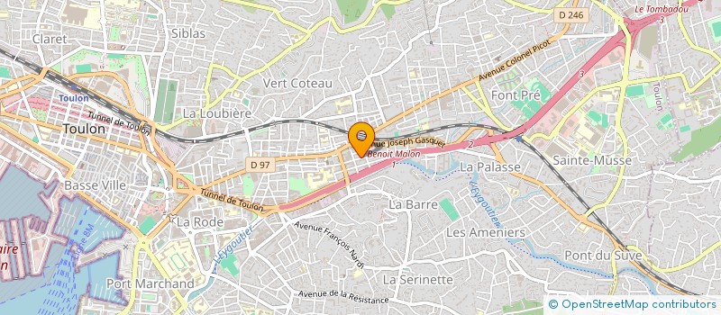 localisation de l'entreprise SCI SLATA  TOULON