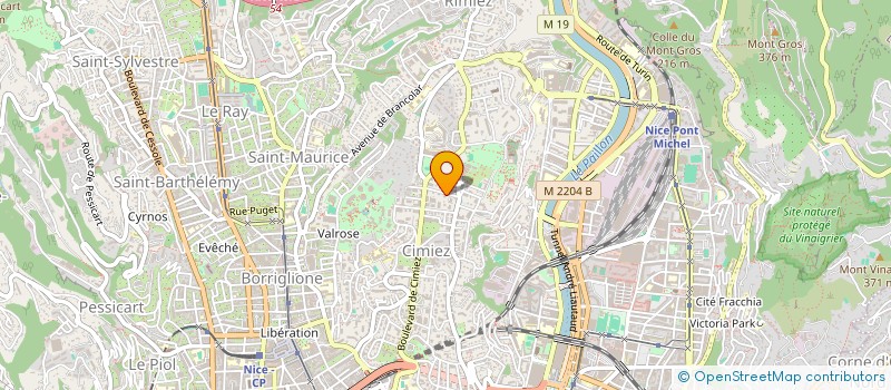 localisation de l'entreprise SCI SLAVA à NICE