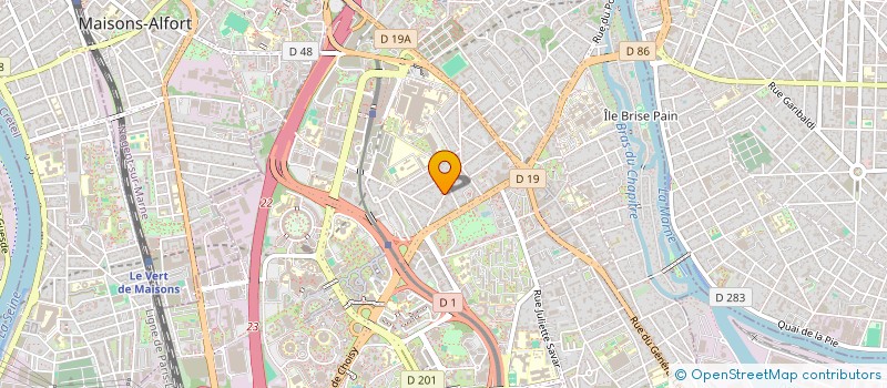 localisation de l'entreprise SCI SLB à CRETEIL