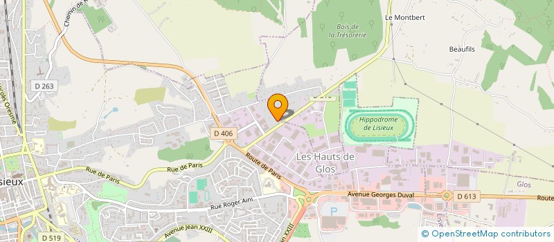 localisation de l'entreprise SCI SLB IMMO BEAUDET à LISIEUX