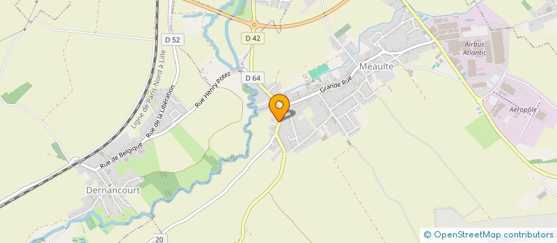 localisation de l'entreprise SCI SLC  MEAULTE