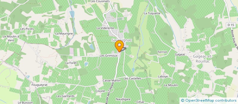 localisation de l'entreprise SCI SLEBALOUS  THENAC