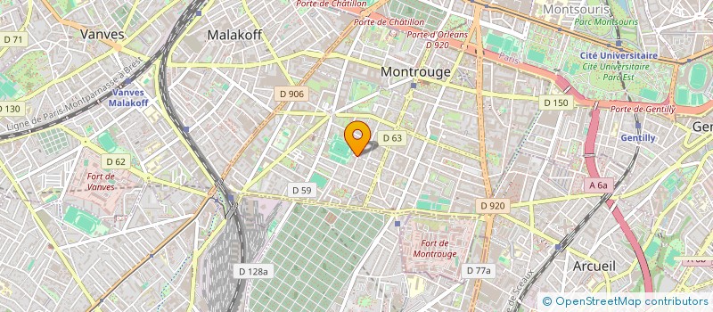 localisation de l'entreprise SCI SLEG  MONTROUGE