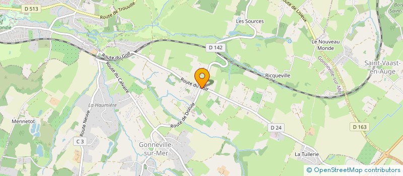 localisation de l'entreprise SCI SLF  GONNEVILLE-SUR-MER