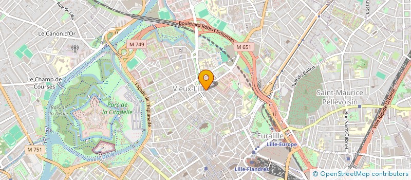 localisation de l'entreprise SCI SLFD  LILLE