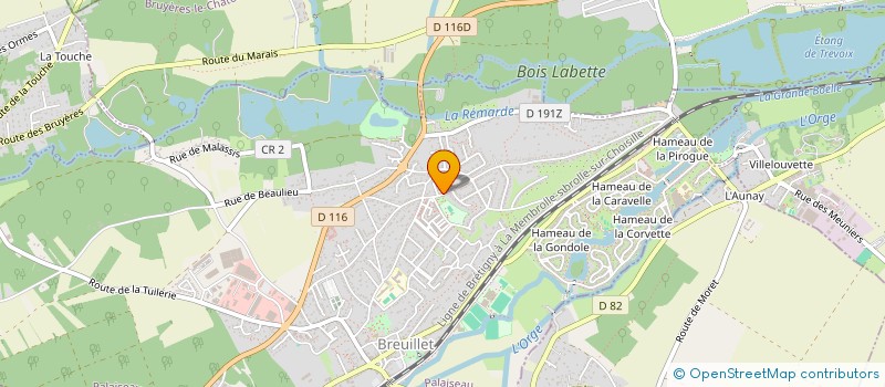 localisation de l'entreprise SCI SLG BREUILLET  BREUILLET