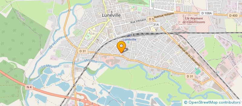 localisation de l'entreprise SCI SLH  LUNEVILLE