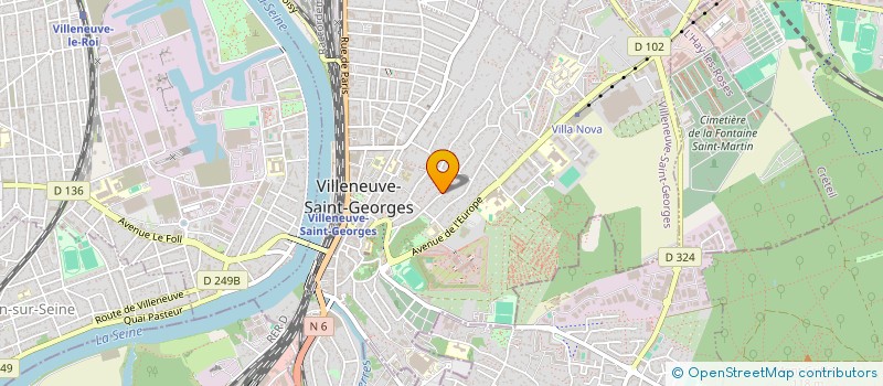 localisation de l'entreprise SCI SLI IMMOBILIERE  VILLENEUVE-SAINT-GEORGES