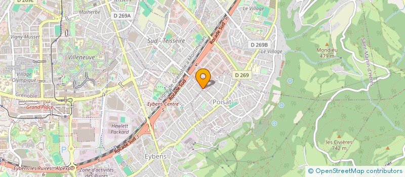 localisation de l'entreprise SCI SLIM à EYBENS