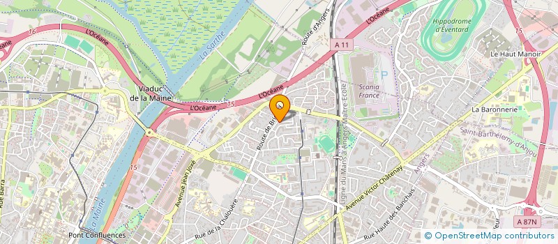localisation de l'entreprise SCI SLIM à ANGERS