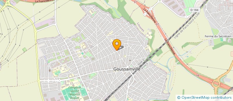 localisation de l'entreprise SCI SLIM'  GOUSSAINVILLE