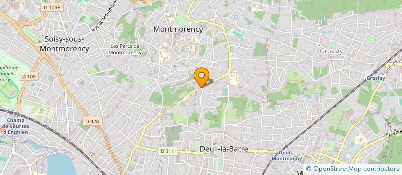 localisation de l'entreprise SCI SLJ  MONTMORENCY