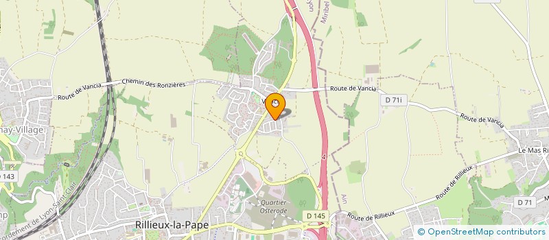 localisation de l'entreprise SCI SLJL  RILLIEUX-LA-PAPE