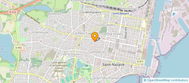 localisation de l'entreprise SCI SLK  SAINT-NAZAIRE