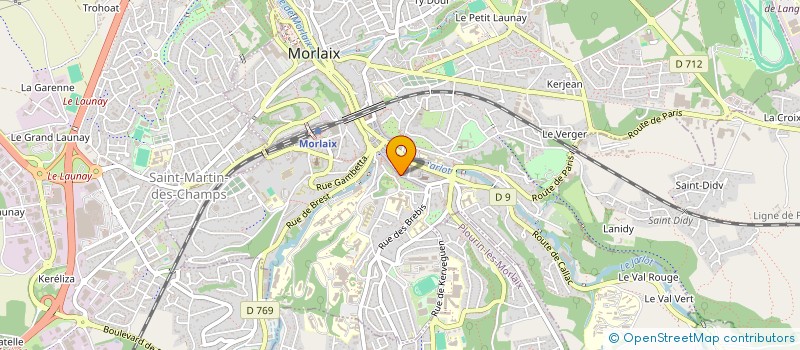 localisation de l'entreprise SCI SLK  MORLAIX