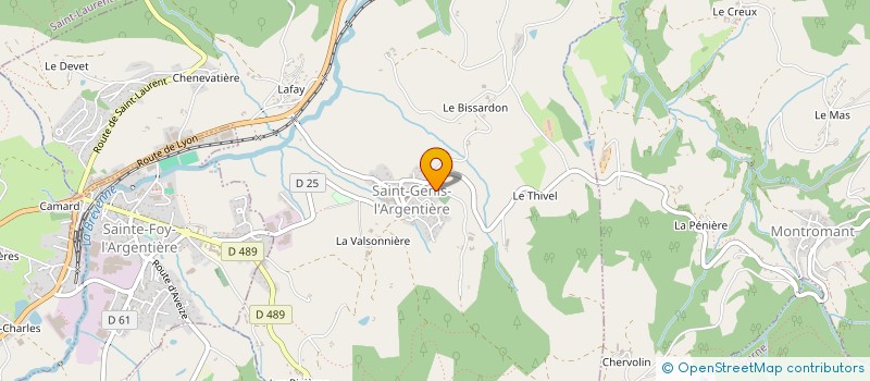 localisation de l'entreprise SCI SLL  SAINT-GENIS-L'ARGENTIERE