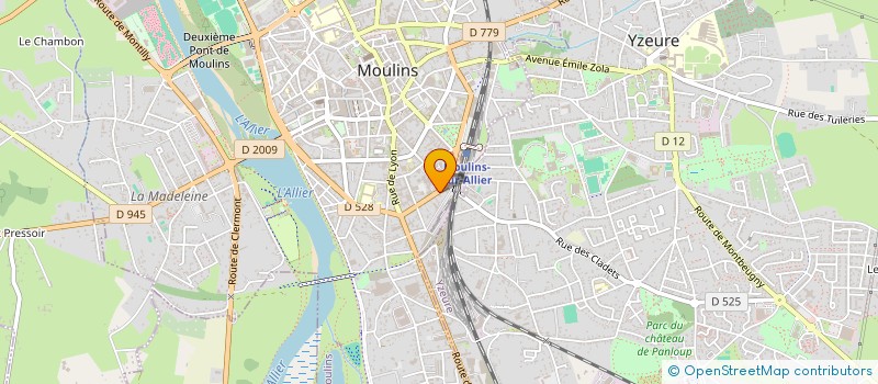 localisation de l'entreprise SCI SLM 10 à MOULINS