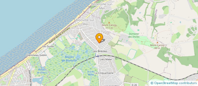 localisation de l'entreprise SCI SLM à BLONVILLE-SUR-MER