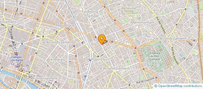 localisation de l'entreprise SCI SLM  PARIS