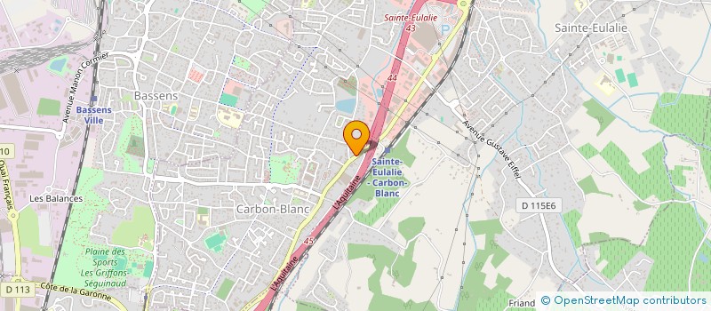 localisation de l'entreprise SCI SLM  CARBON-BLANC