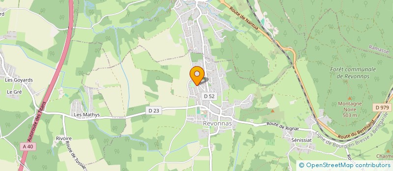 localisation de l'entreprise SCI SLMJ  REVONNAS