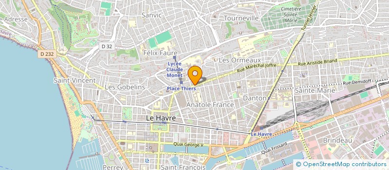 localisation de l'entreprise SCI SLMS à LE HAVRE