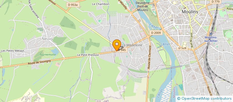 localisation de l'entreprise SCI SLNB à MOULINS