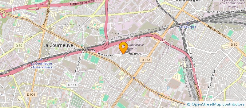 localisation de l'entreprise SCI SLOOP à LA COURNEUVE