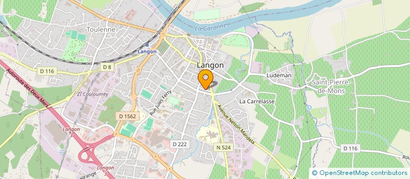 localisation de l'entreprise SCI SLOWANE à LANGON