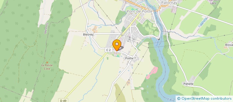 localisation de l'entreprise SCI SLOWI  PONT-DE-POITTE