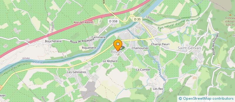 localisation de l'entreprise SCI SLPJ  COGNIN-LES-GORGES