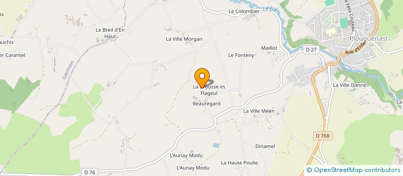 localisation de l'entreprise SCI SLPNF  PLOUGUENAST-LANGAST