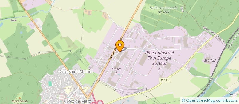 localisation de l'entreprise SCI SLR  TOUL