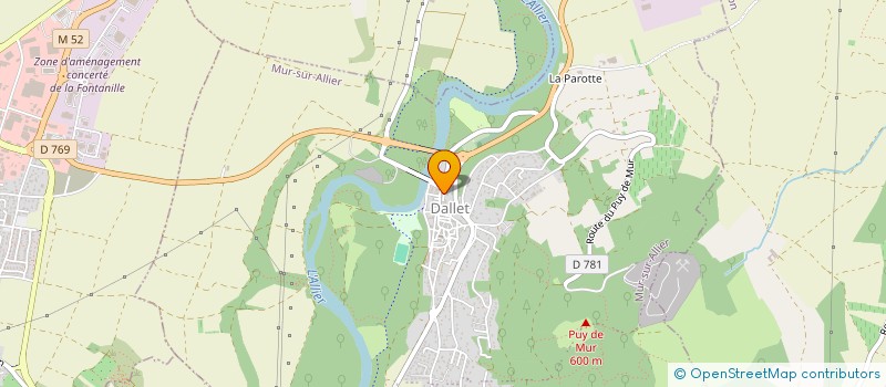 localisation de l'entreprise SCI SLR  MUR-SUR-ALLIER