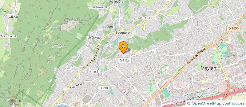 localisation de l'entreprise SCI SLRJ  CORENC