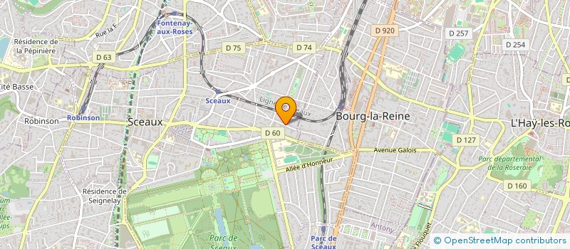 localisation de l'entreprise SCI SLSH à SCEAUX